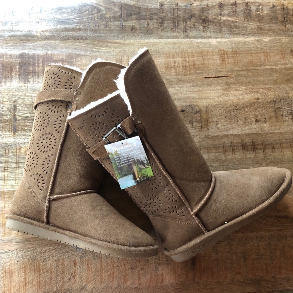 NWT Bearpaw Laser Cut Tall Boots